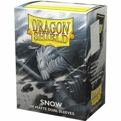 Dragonshield Snow Matte Dual Sleeves - 100ct